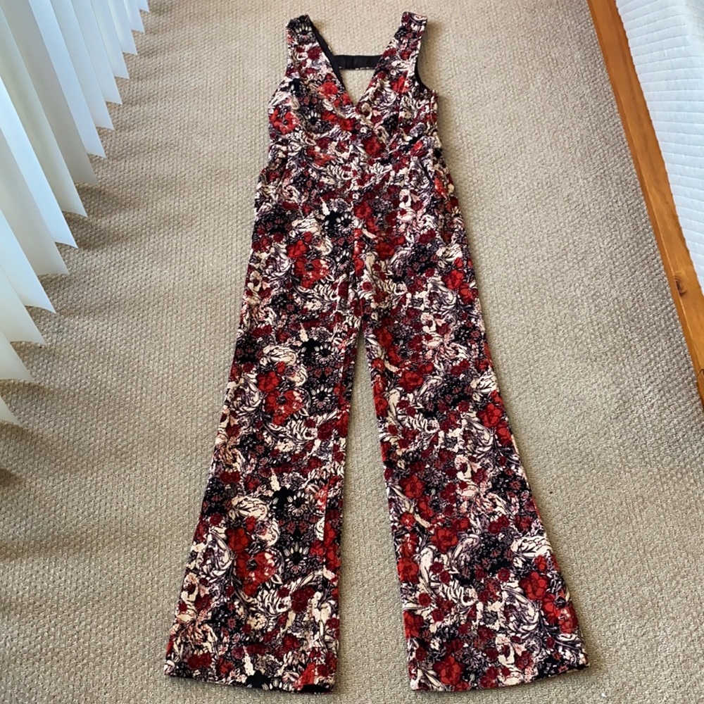 Free People velvet jumpsuit